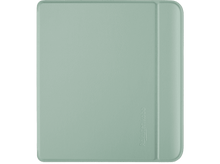 Charger l&#39;image dans la galerie, Housse de tablette vert clair, forme rectangulaire, avec une partie surélevée sur le côté droit.
