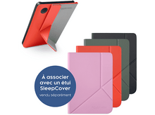 Charger l&#39;image dans la galerie, Un lecteur Kobo avec une couverture rouge, et une présentation de couvertures d&#39;autres couleurs.
