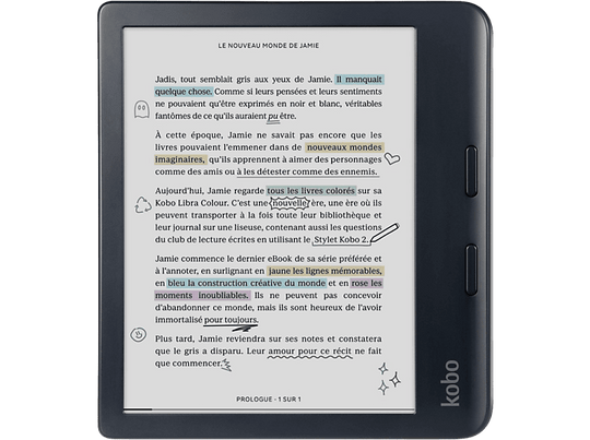 KOBO E-Reader Libra Colour - Zwart