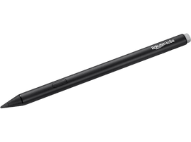 Stylet Rakuten Kobo noir, design élégant, avec le nom de la marque sur le côté.