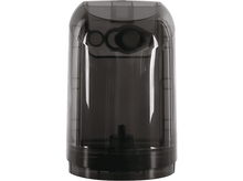 Charger l&#39;image dans la galerie, Récipient transparent foncé avec un bouchon vert foncé. Intérieur vert foncé.
