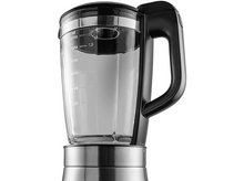 Charger l&#39;image dans la galerie, Gros plan sur un blender avec une poignée noire et un récipient transparent.

