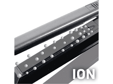 Charger l&#39;image dans la galerie, Gros plan d&#39;un lisseur, avec l&#39;étiquette &#39;ION&#39;. Des bulles apparaissent sur les plaques.
