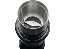 Charger l&#39;image dans la galerie, Intérieur d&#39;un moulin à café avec lame et récipient métallique.
