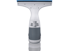 Charger l&#39;image dans la galerie, Nettoyeur de vitres blanc et gris avec lame bleue, fond blanc.
