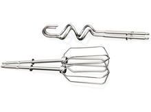 Charger l&#39;image dans la galerie, Deux batteurs en métal sur fond blanc. Un courbé, un avec des fils.
