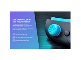 KONTROLFREEK Pinces de joystick Galaxy Edition pour Nintendo Switch 2 Rouge/Bleu Pinces de joystick pour Nintendo Switch 2