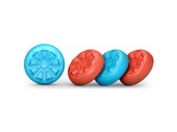 KONTROLFREEK Pinces de joystick Galaxy Edition pour Nintendo Switch 2 Rouge/Bleu Pinces de joystick pour Nintendo Switch 2