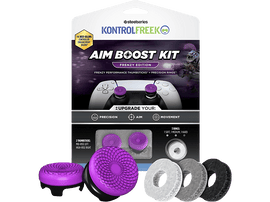 Emballage du kit KontrolFreek Aim Boost avec joysticks et anneaux.