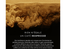 Charger l&#39;image dans la galerie, Image montrant de la poudre de café avec le texte &#39;Un Café Nespresso&#39;.
