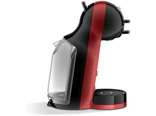 Charger l&#39;image dans la galerie, Une machine à café Nescafé Dolce Gusto rouge et noire, vue de côté, sur fond blanc.
