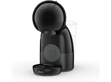 Charger l&#39;image dans la galerie, Machine à café Krups noire avec réservoir d&#39;eau et porte-tasse.
