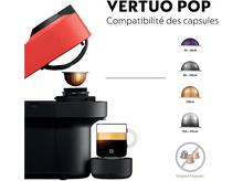 Charger l&#39;image dans la galerie, KRUPS Nespresso Vertuo Pop (XN920510) Nespresso Vertuo Rouge
