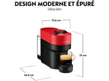 Charger l&#39;image dans la galerie, KRUPS Nespresso Vertuo Pop (XN920510) Nespresso Vertuo Rouge
