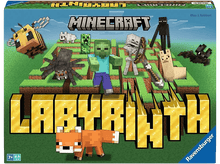 Charger l&#39;image dans la galerie, Boîte du jeu de société Minecraft Labyrinth avec personnages et titre.
