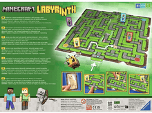 Charger l&#39;image dans la galerie, Un jeu de société Minecraft Labyrinth avec des pièces de jeu.
