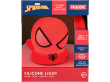 Charger l&#39;image dans la galerie, Lampe Spider-Man rouge dans une boîte. Fond noir.
