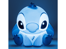 Charger l&#39;image dans la galerie, Lampe Stitch bleue. Arrière-plan : bleu foncé.
