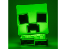 Charger l&#39;image dans la galerie, Lampe Creeper Minecraft verte brillante. Le visage est noir, le corps est vert.
