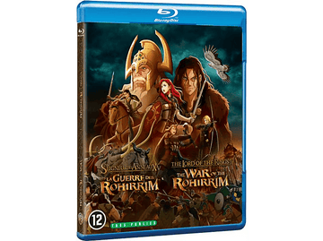 Boîtier de disque Blu-ray avec des illustrations animées présentant des personnages et des titres en anglais et en français.