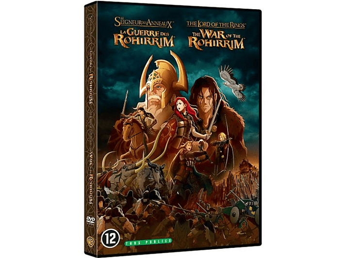 Boîtier DVD de "Le Seigneur des Anneaux : La Guerre des Rohirrim" avec l'art du film.