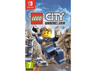 Couverture du jeu LEGO City Undercover. Comprend un policier LEGO, une voiture et un arrière-plan de ville.
