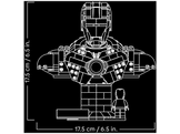 LEGO MARVEL 76327 Buste d'Iron Man MK4