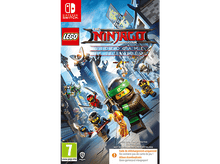 Charger l'image dans la galerie, Boîte de jeu Nintendo Switch pour le jeu du film Lego Ninjago. Des personnages avec des armes sont montrés.
