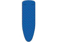 Charger l&#39;image dans la galerie, Housse de planche à repasser bleue avec motif répétitif, la marque Leifheit est visible.
