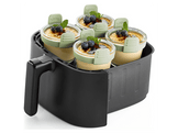 BRABANTIA Mini Plat à four ø 11 cm pour airfryer, lot de 4, Verre