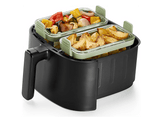 BRABANTIA Plat à four Rectangle pour airfryer, lot de 2, Verre