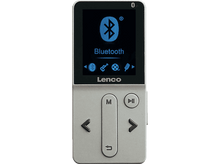 Charger l&#39;image dans la galerie, Lecteur MP3 Bluetooth Lenco. L&#39;écran affiche un symbole Bluetooth. Boutons de contrôle visibles.
