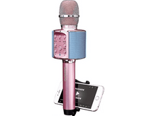 Charger l&#39;image dans la galerie, LENCO Microphone karaoké Bluetooth Rose (BMC-090)
