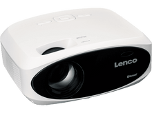 Charger l&#39;image dans la galerie, Projecteur Lenco blanc sur surface blanche.
