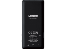 Charger l&#39;image dans la galerie, Dos noir du lecteur MP3 Lenco Xemio 860BK avec ports et détails.
