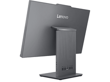 Charger l&#39;image dans la galerie, Écran d&#39;ordinateur Lenovo gris, vue arrière avec Lenovo écrit dessus. Fond blanc.
