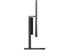 Charger l&#39;image dans la galerie, Vue latérale d&#39;un moniteur gris foncé. Il a une base carrée et un écran rectangulaire.
