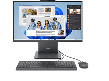 Charger l&#39;image dans la galerie, Un moniteur gris foncé avec clavier et souris. L&#39;écran affiche des sites web et des fenêtres de chat.
