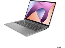 Charger l&#39;image dans la galerie, Ordinateur portable argenté, ouvert, sur fond blanc, avec un écran.
