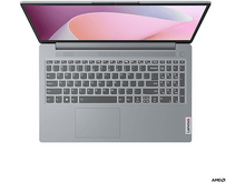 Charger l&#39;image dans la galerie, Ordinateur portable, ouvert, vue de dessus. Clavier, pavé tactile et écran affichant un motif rose et blanc.
