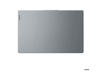 Charger l&#39;image dans la galerie, Un ordinateur portable gris fermé avec le logo Lenovo en haut à gauche. Le logo AMD est en bas à droite.
