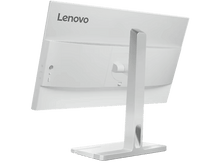 Charger l&#39;image dans la galerie, Moniteur Lenovo blanc vu de côté, montrant l&#39;arrière.
