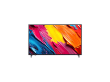 Charger l&#39;image dans la galerie, Un écran de télévision affichant de l&#39;art abstrait avec des couleurs vibrantes sur fond noir.
