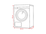 LG F4X1008NWH.AGWQPBN - Lave-linge frontal - 8 kg - 1400 rpm - 75 dB