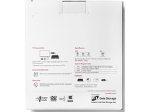 Charger l&#39;image dans la galerie, LG Graveur DVD portable Ultra Slim 8x USB 2.0 Blanc (GP57EW40.AHLE10B)
