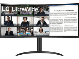 LG Moniteur UltraWide 34WR55QC-B.AEU - 34 pouces - UWQHD - VA (Vertical Alignment)