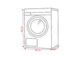 LG RH80V9AV4N - Sèche-linge pompe à chaleur - 8 kg - 62 dB - Label énergétique C