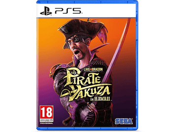 Boîtier de jeu PS5 de 'Like a Dragon: Pirate Yakuza in Hawaii', personnage pirate.