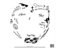 Charger l&#39;image dans la galerie, Fond blanc avec texte et dessins noirs, dont &#39;Fear&#39;, &#39;Young Money&#39; et un motif en forme d&#39;œil.
