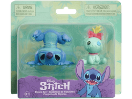 Figurines Stitch et Angel dans un emballage. L